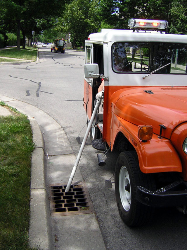 Treatment of street catch basin